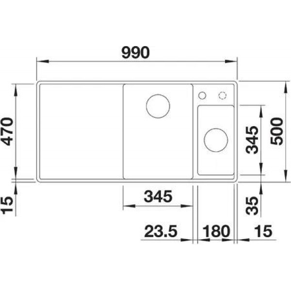 Кухонна мийка Blanco Axia III 6 S-F 524663
