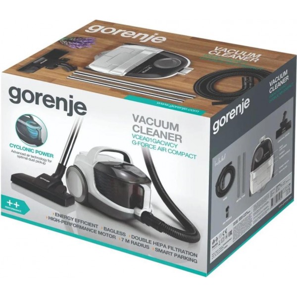Пилосос безмішковий Gorenje VCEA01GACWCY