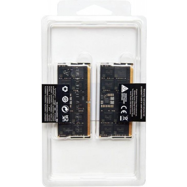 Пам&#39;ять для ноутбуків Kingston FURY 64 GB (2x32GB) SO-DIMM DDR5 5600 MHz Impact (KF556S40IBK2-64)