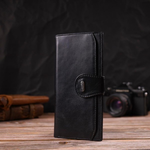 чоловіча CANPELLINI Гаманець чоловічий шкіряний чорний  21916