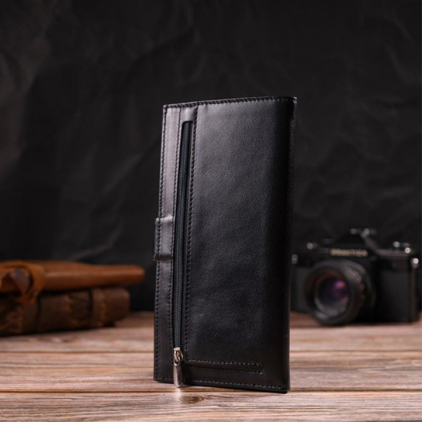 чоловіча CANPELLINI Гаманець чоловічий шкіряний чорний  21916