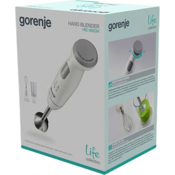 Занурюваний блендер Gorenje HBC802QW