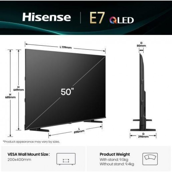 Телевізор Hisense 50E7Q