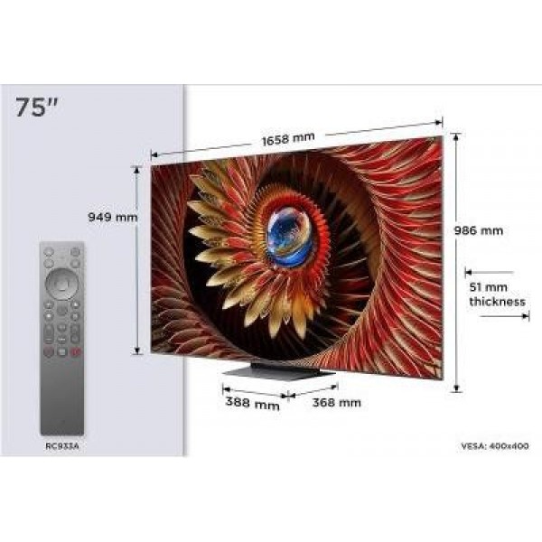 Телевізор TCL 75C8K